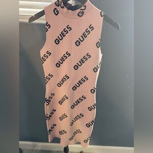 Guess Pink and Black Mini Dress